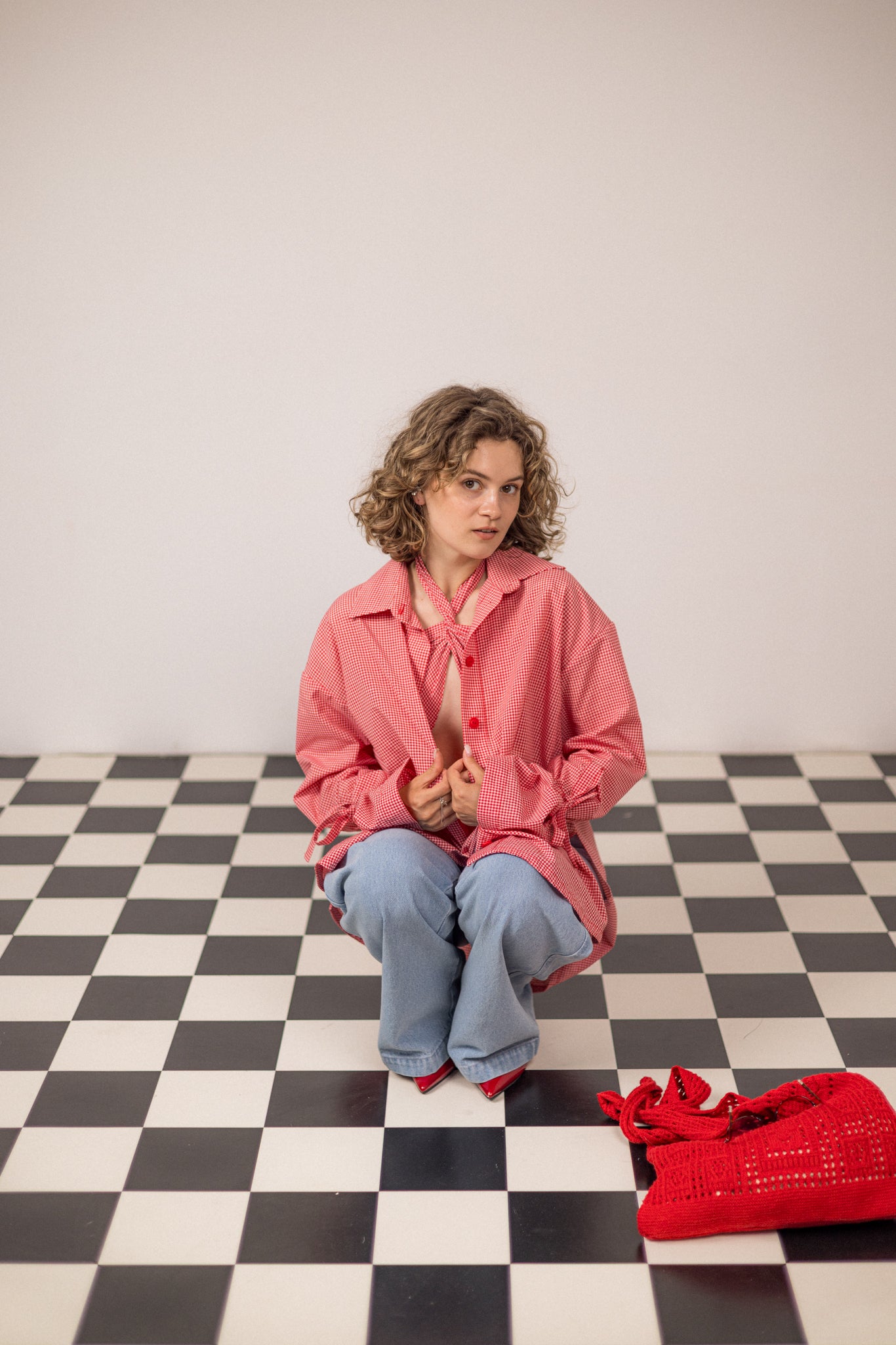 Red checkered shirt