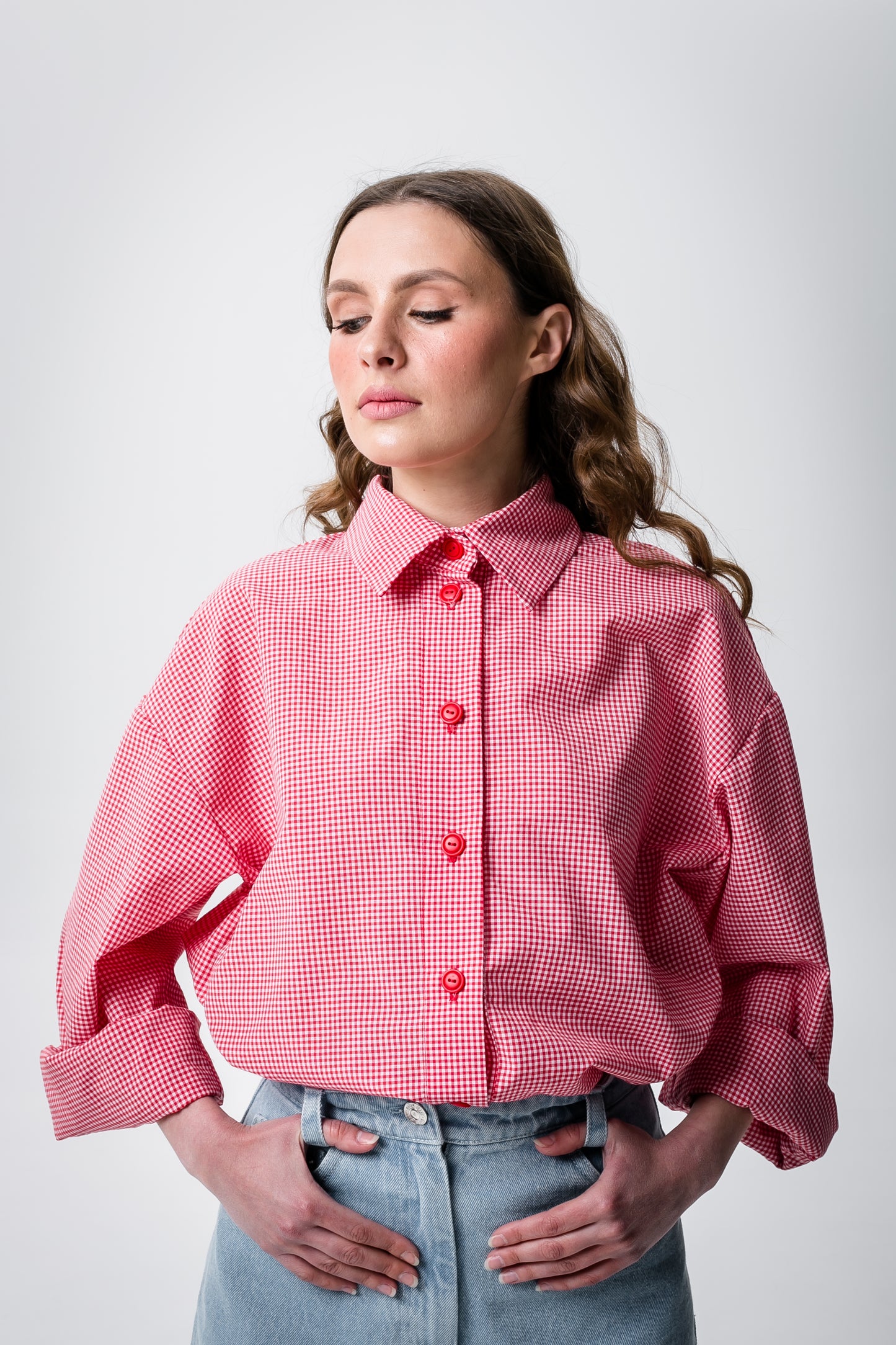 Red checkered shirt