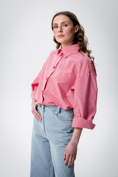 Red checkered shirt